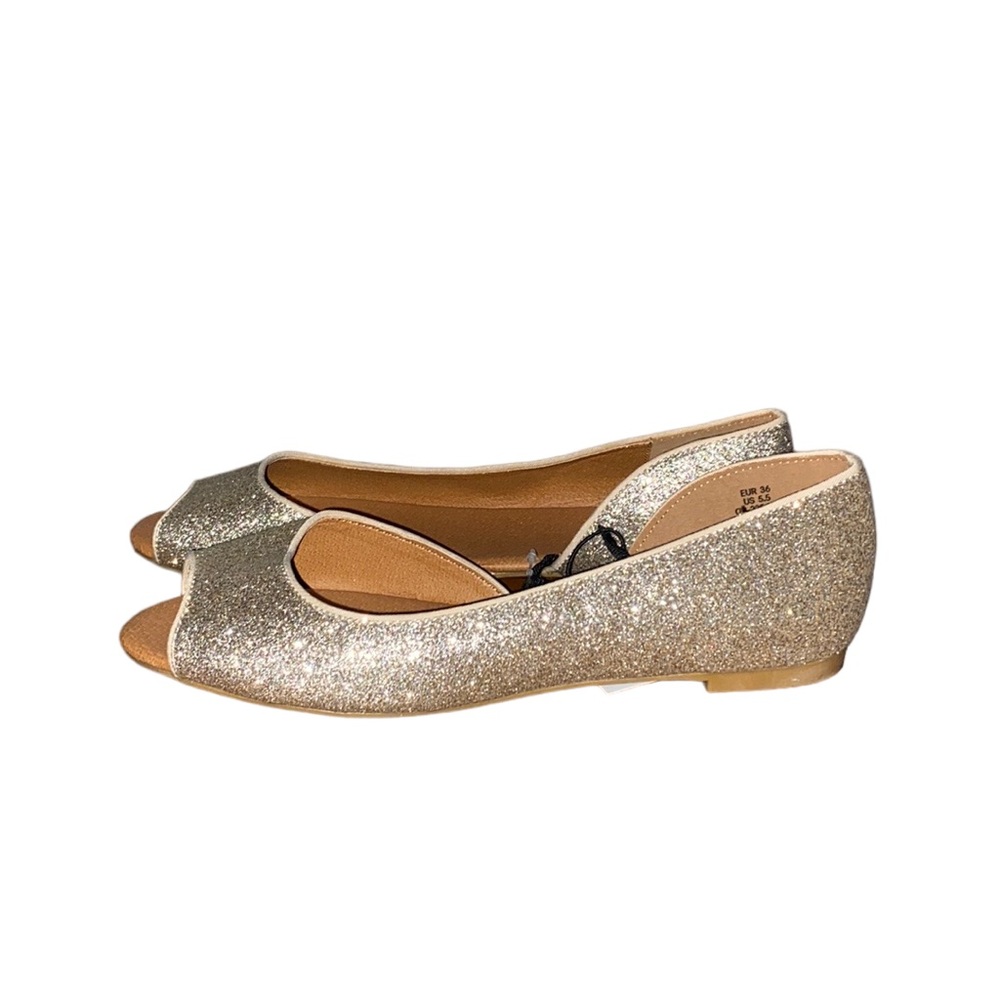 H&M Gold sparkle dress shoes